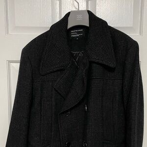 Men's Dark Grey Pea Coat